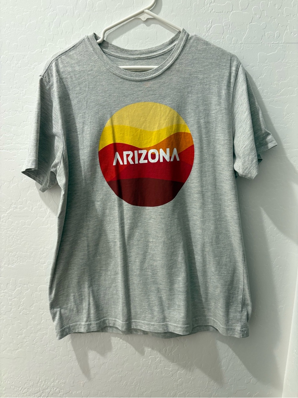 Arizona Retro Sunset Graphic T-Shirt Gray Southwest Desert Style